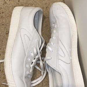 Tretorn white leather shoes